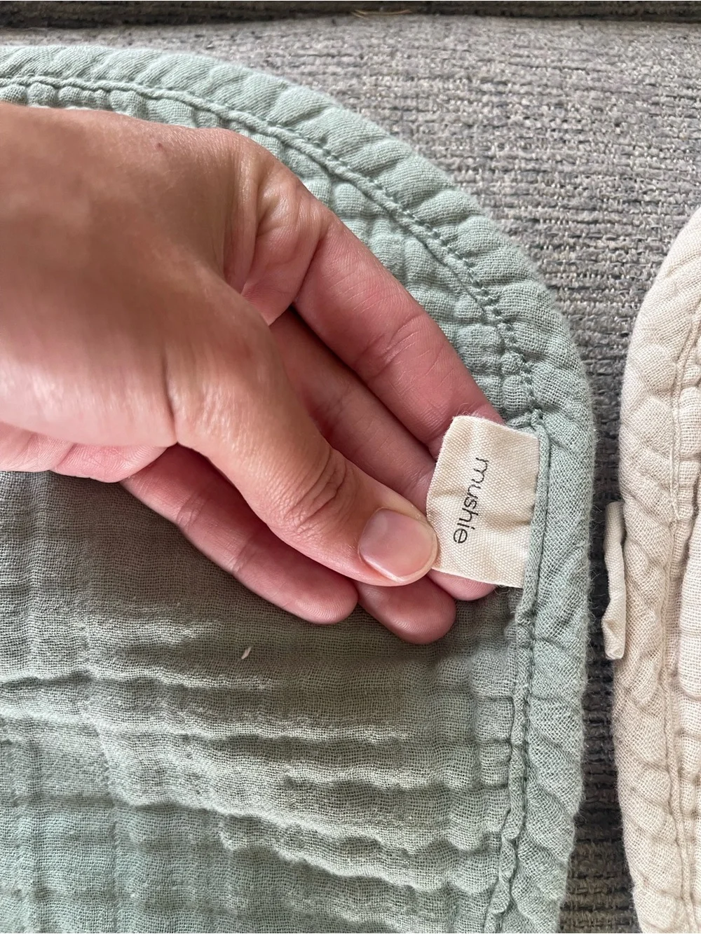 Mushie Organic Cotton Burp Cloths